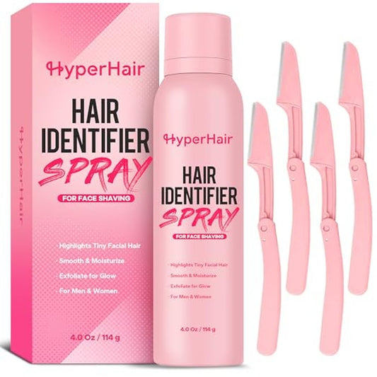 Hair Identifier Spray for Face Shaving, Moisturizing and Skin Care Dermaplane Sprays, Dermaplane Kit, Hair Identifier Spray for Face Dermaplaning, Suitable for All Skin Types