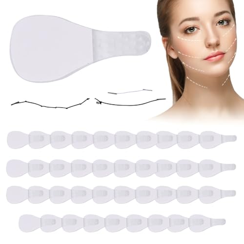 Face Lift Tape - 40 Pcs Instant Invisible Wrinkle Lifting Stickers | Breathable Elastic Patches