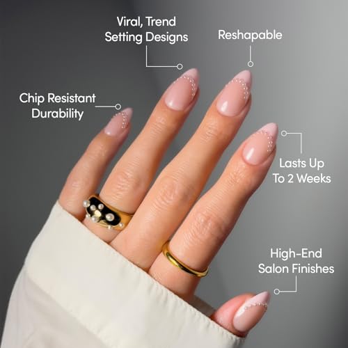 Glamnetic Press On Nails - Pink Me Up Short Almond Glossy Kit