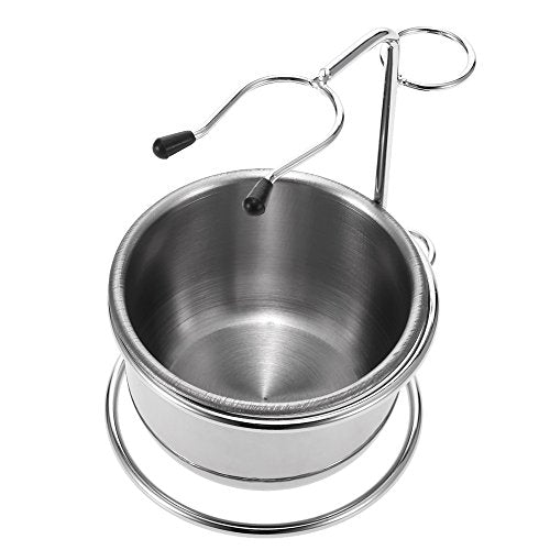 Anself 2-in-1 Stainless Steel Shaving Bowl Set with Holder