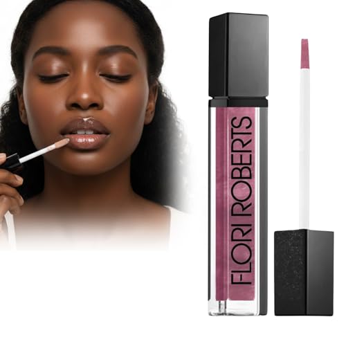 Flori Roberts Mineral Base Lip Shine - Orchid, Long Wear Gloss for Deeper Skin Tones