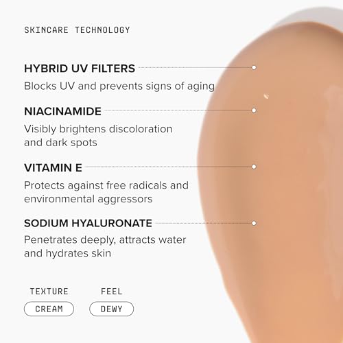 DRMTLGY Universal Tinted Moisturizer SPF 46 ? Hydrating Dewy Tinted Sunscreen for Face with Zinc Oxide & Octinoxate ? Niacinamide & Hyaluronic Acid ? Broad Spectrum Lightweight Daily SPF, 1.7 oz