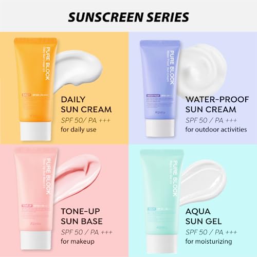 A'PIEU Pure Block Tone-Up Sunscreen SPF 50+ - 50ml Korean Makeup Primer