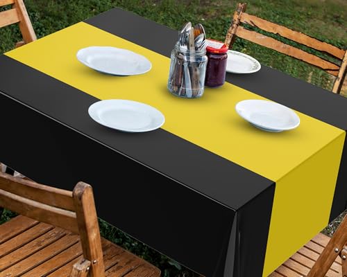 Oudain 3-Pack Waterproof Disposable Tablecloths, 54" x 108"
