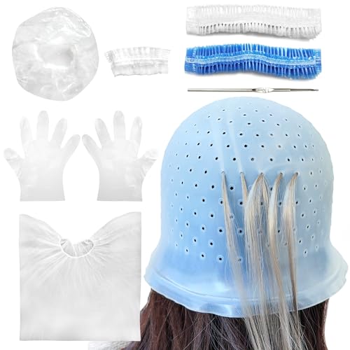 Losaria 9-Piece Hair Highlighting Kit with Silicone Cap & Tools