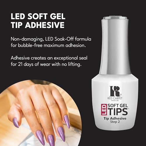 Red Carpet Manicure LED Soft Gel Tip Adhesive - 9ml