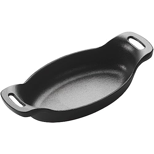 Winco Cast Iron Induction Server | 9 oz Oval Sizzling Dish