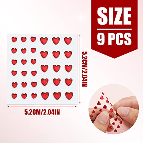 Self-Adhesive Face Gems and Rhinestones Kit for Makeup & Body Art - Multicolored