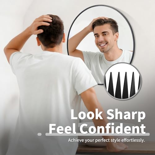 Grey 10-Pack Clipper Guard Set for Wahl Hair Clippers with Color-Coded Attachments