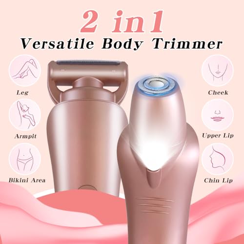Women’s Electric Bikini Shaver & Facial Hair Removal Trimmer IPX7 Waterproof