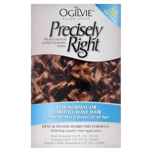 Ogilvie Salon Styles Professional Conditioning Perm Kit - Heat Activated for All Hair Types
