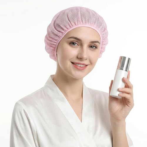Tyqour 4 PCS Colorful Hair Nets for Sleeping - Comfortable Sleep Bonnets