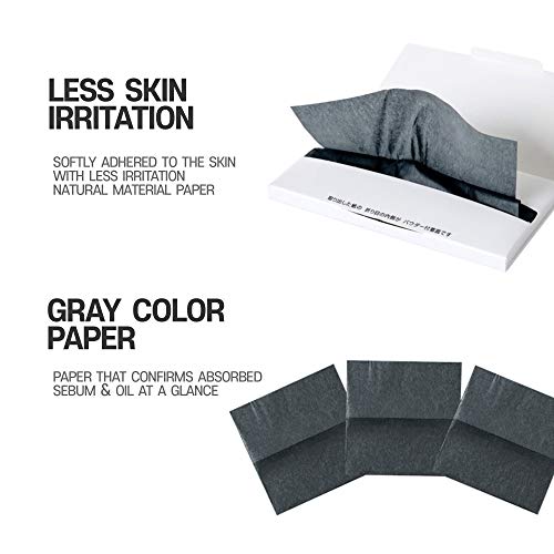 Gatsby Powdered Oil Blotting Paper for Oily Skin - 210 Sheets (3-Pack)