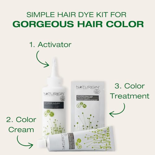 Naturigin Permanent Hair Dye 4.0 Brown - Vegan & Ammonia-Free Formula