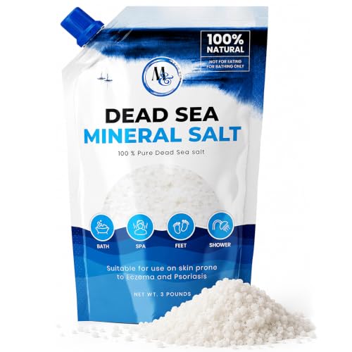 Pure Dead Sea Bath Salt 3 lb - Unscented Foot & Bath Soak