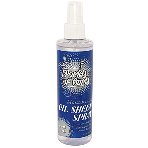 World of Curls Comb-Out & Oil Sheen Moisturizer 8 oz – Hair Detangler & Shine