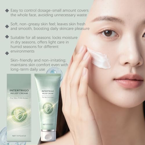 Intertrigo Cream for Skin Fold Care & Friction Relief - Non-Greasy, Fast-Drying, 3 Pack