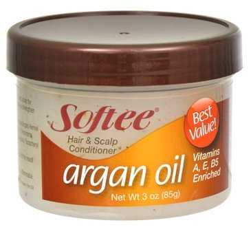 Softee Argan Oil Hair & Scalp Conditioner - 3 oz Jars (Set of 4)