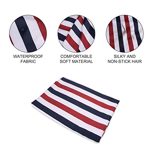 Barber Pro Waterproof Hair Cutting Cape with Snap Closure - Salon & Hairdresser Apron, Adjustable for Kids & Adults