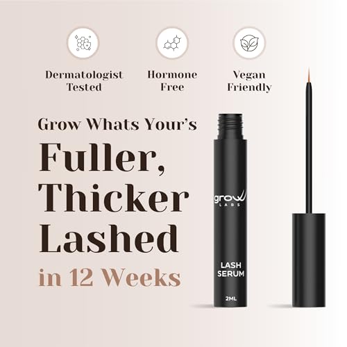 Lash Serum for Eyelash Growth - 0.07 Fl Oz | Vegan Peptides & Biotin