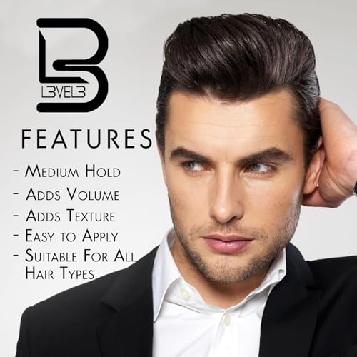 L3 Level 3 Hair Sculpting Clay for Men - Extreme Hold, Matte Finish, 150ml