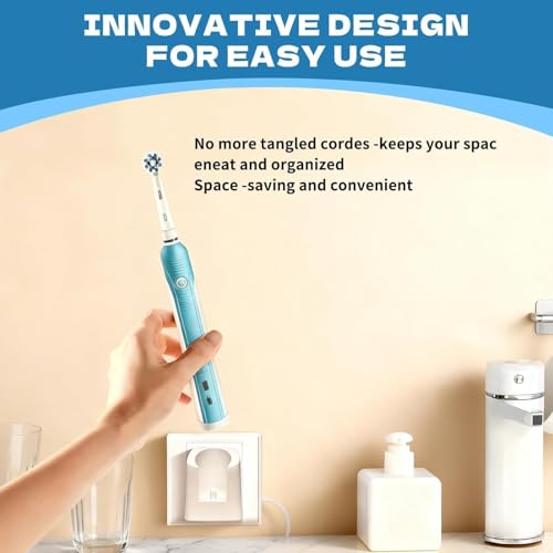 Wall Charger for Oral-B iO4/iO5/iO6 — Cable-Free Bathroom Charging Base, IPX7
