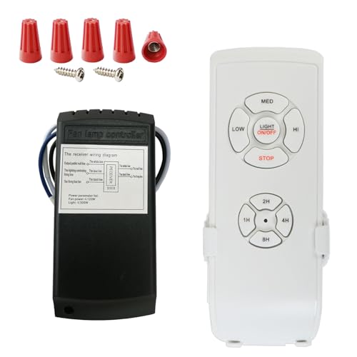 Universal Ceiling Fan Remote Control Kit with Timer - Taigeguang