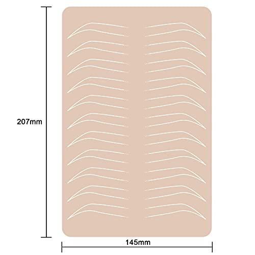Guapa Silicone Microblading Practice Skin Ombre Powder Brows - 1 Piece