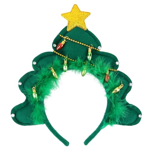 CIEHER Christmas Tree Headband - Festive Holiday Hair Accessory for Parties