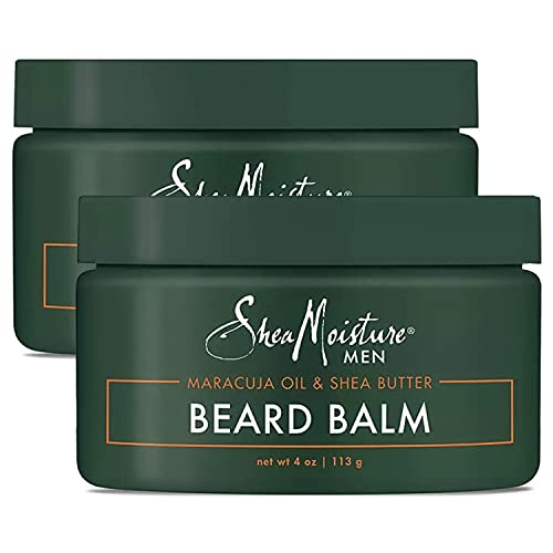 SheaMoisture Beard Balm for Men, 2-Pack ? Moisturizing Shea Butter & Maracuja Oil, Gifts, 4 Oz Each