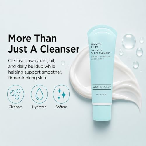 Global Beauty Care Collagen Facial Cleanser - Hydrating Face Wash (2-Pack)