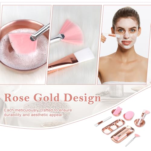 23-Piece Rose Gold Esthetician Facial Skincare Tool & Mixing Bowl Set
