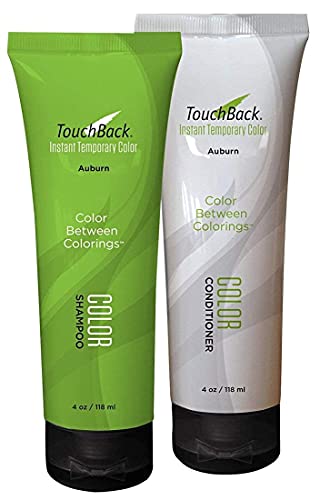 TouchBack Auburn Color Shampoo and Conditioner Set - Temporary Hair Color