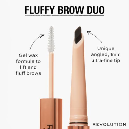 Revolution Brow Filter Duo - 2-in-1 Eyebrow Pencil & Gel, Blonde