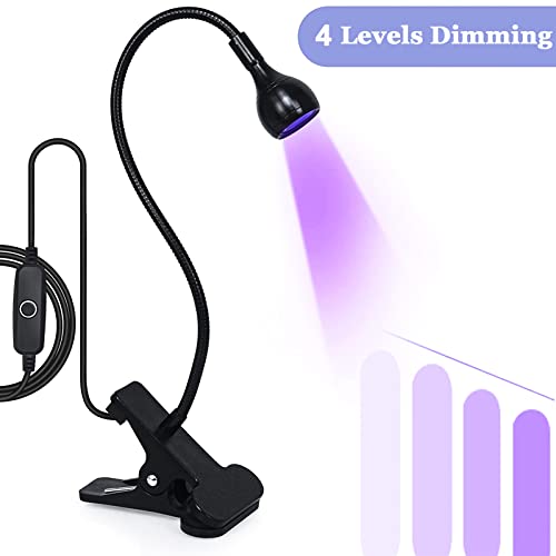 BUCICE 3W UV LED Nail Lamp for Gel Nails, Black — Compact & Portable Salon-Grade Drying