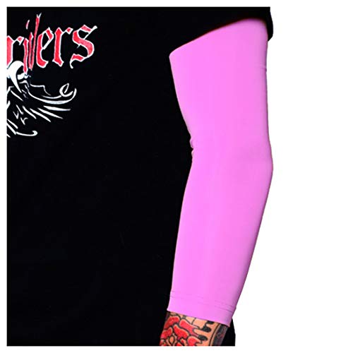 Tat2X 3/4 Arm Tattoo Cover Up Sleeve - Pink, 3XL - Breathable UV Protection