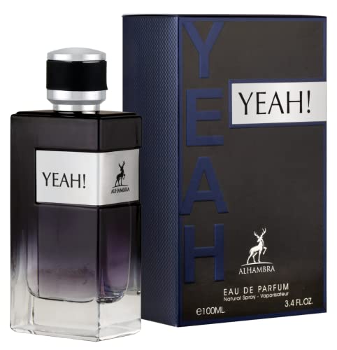 Maison Alhambra Yeah! Eau de Parfum for Men, Aromatic Fruity Fragrance 3.4oz