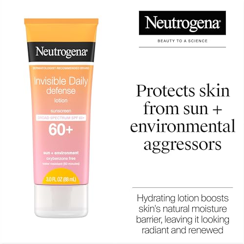 Neutrogena Invisible Daily Defense Sunscreen Lotion SPF 60+, 3 fl oz