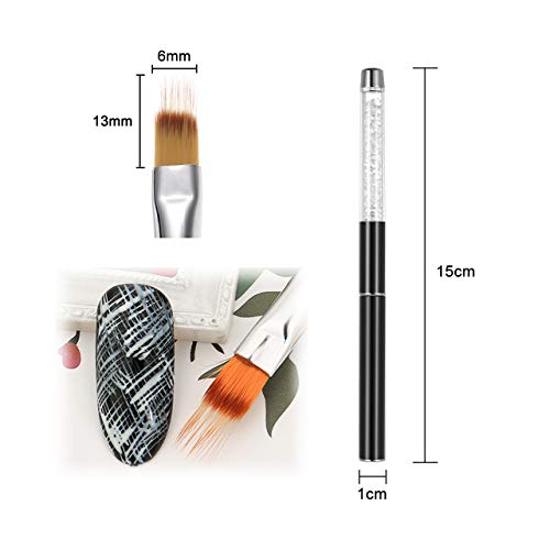 Silver 5-Pack Acrylic Nail Art Dotting & Drawing Pen Set - Manicure Tool