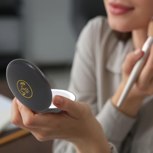 LanJo LED Compact Mirror with Light - Air Sign, 1X/5X Magnification