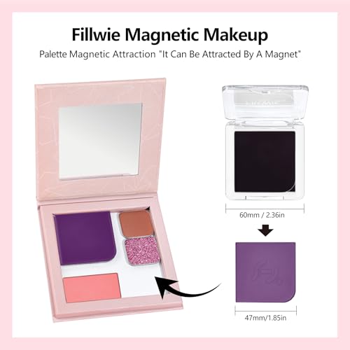 Fillwie Violet Veil Duo Cream & Powder Blush - Light Lavender & Cool Violet