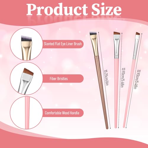 12-Piece Fine Angled Eyebrow Brush Set for Precision Makeup