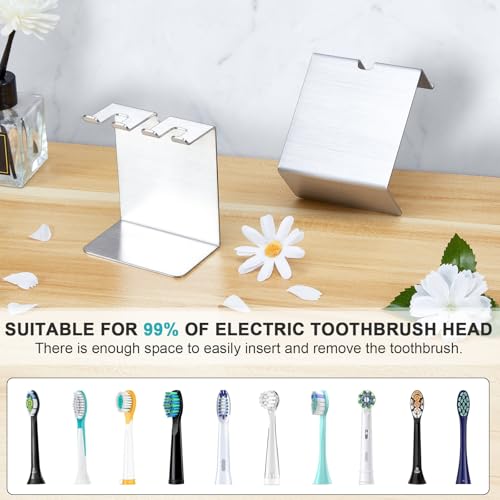 YAYINLI Stainless Steel Toothbrush Holder - Wall-Mounted & Tabletop
