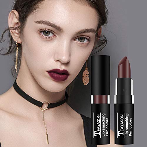 Petansy 12-Color Matte Lipstick Set - Long-Lasting Waterproof Lip Makeup