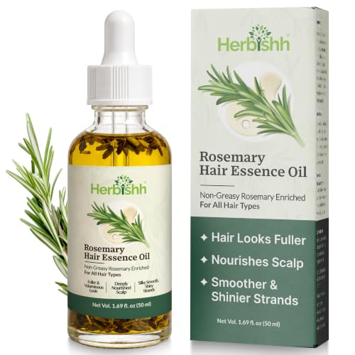 Herbishh Rosemary Hair Essence Oil 50 ml for Thicker, Stronger Hair