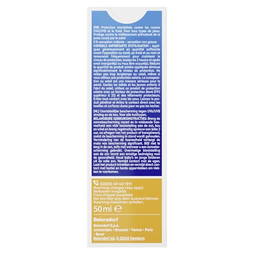 Nivea Sun Alpin Face Sunscreen Cream 50ml - Lightweight, Quick Absorbing, Travel-Friendly