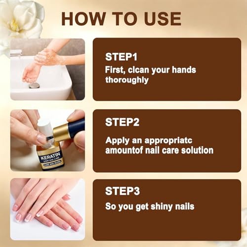 MENCAIJUKS Keratin Nail Care Oil for Deep Hydration & Repair