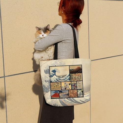 Katsushika Hokusai Tote Bag - Stylish Reusable Grocery Bag