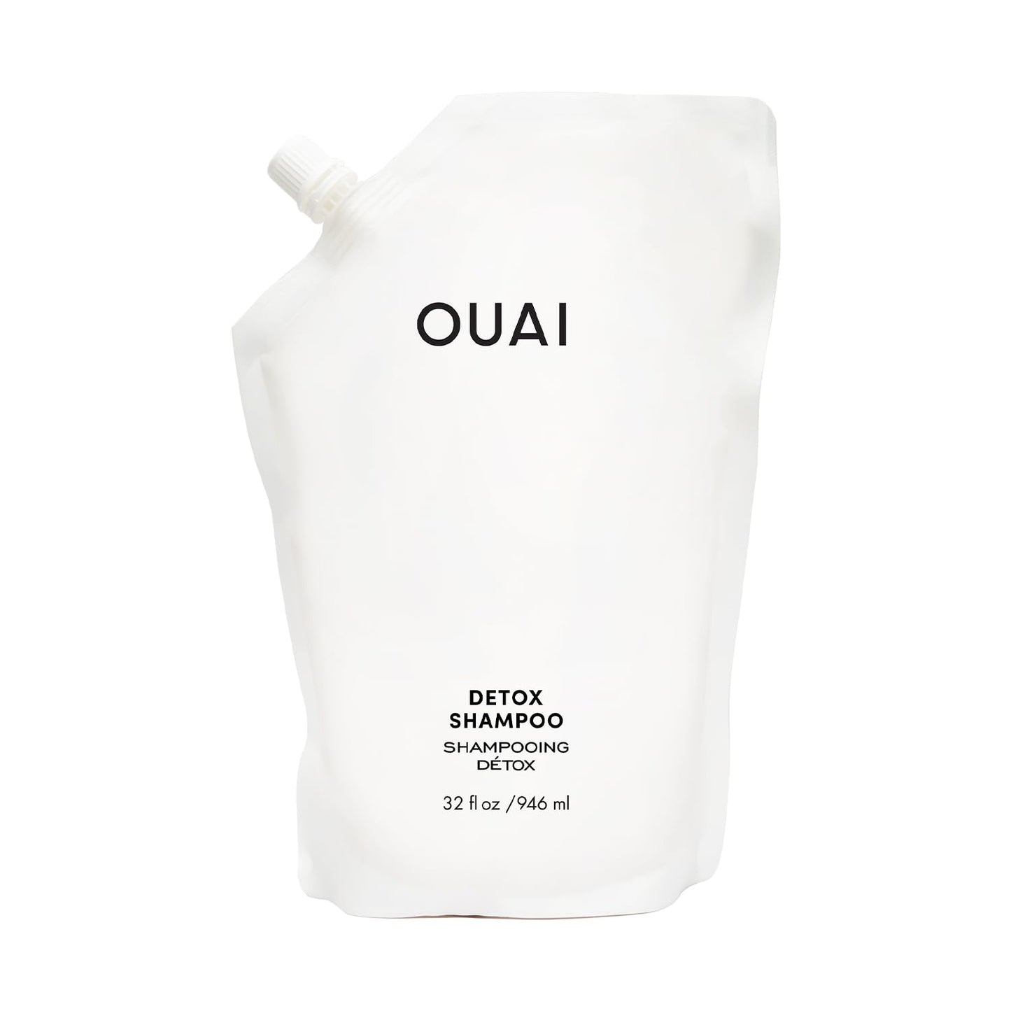 OUAI Detox Shampoo & Bond Repair Balm Set - Clarifying Shampoo + In-Shower Hair Mask Duo | Full Size for Dry, Damaged Hair