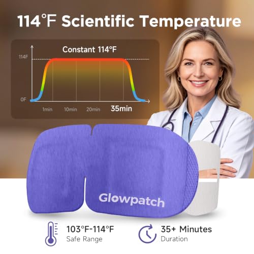 Glowpatch 32 Pack Self-Heating Steam Eye Masks for Dry Eye Relief